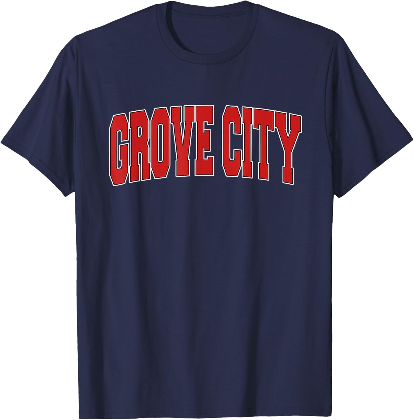 GROVE CITY PA PENNSYLVANIA Varsity Style USA Vintage Sports T-Shirt - T-Shirt | Navy