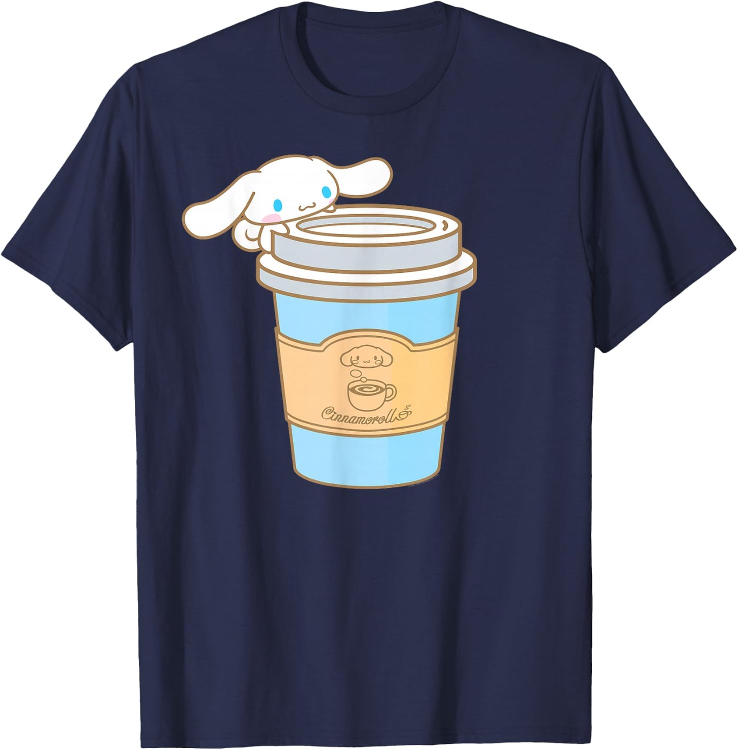 Cinnamoroll Cup of Coffee To Go T-Shirt - T-Shirt | Navy
