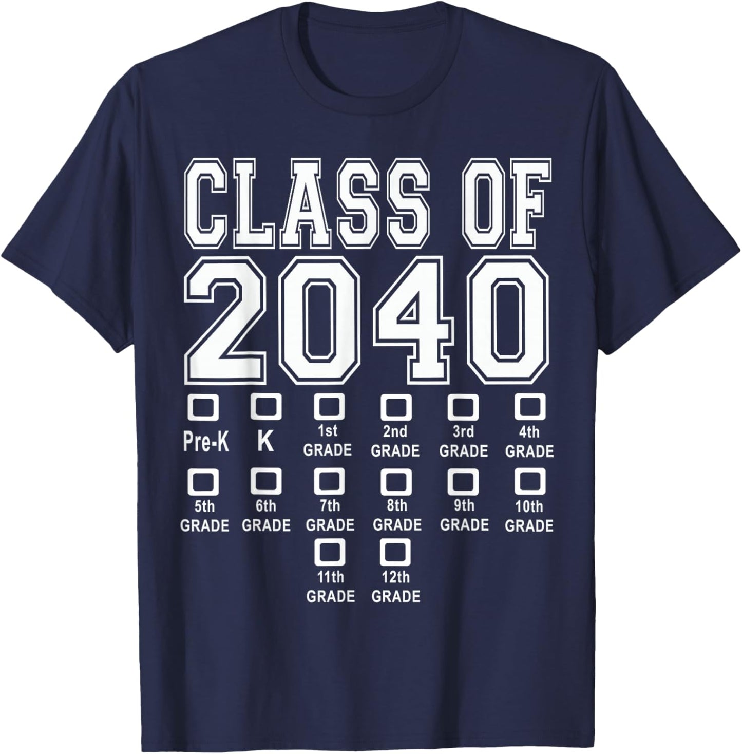 Class of 2040 T-Shirt - T-Shirt | Navy