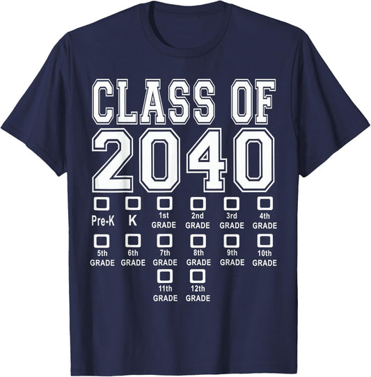 Class of 2040 T-Shirt - T-Shirt | Navy