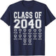 Class of 2040 T-Shirt - T-Shirt | Navy