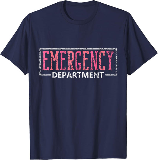 Emergency Department Nurses Nursing Icu Emergency Nurse T-Shirt - T-Shirt | Navy