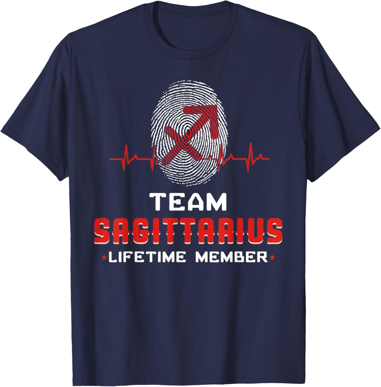Team Sagittarius Lifetime Member Birthda Nov Dec Zodiac Sign T-Shirt - T-Shirt | Navy