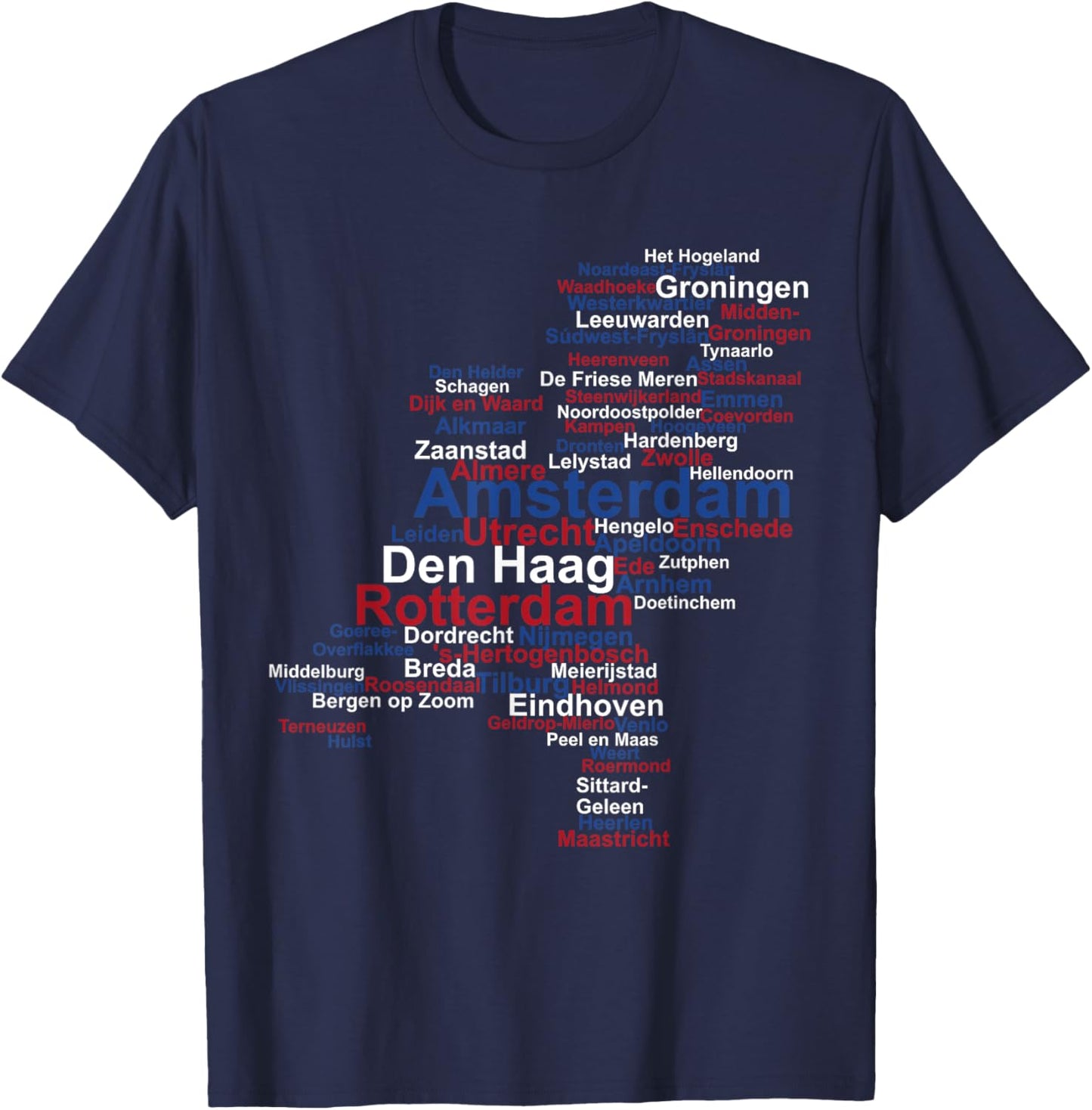 Holland Flag, Holland Travel, Dutch Pride, Netherlands Flag T-Shirt - T-Shirt | Navy