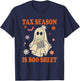 Funny Accountant Tax Season Is Boo Sheet CPA Halloween Ghost T-Shirt - T-Shirt | Navy