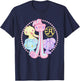 All Purpose Bunny Hanyo Usagi Pink Blue Purple & Yellow T-Shirt - T-Shirt | Navy