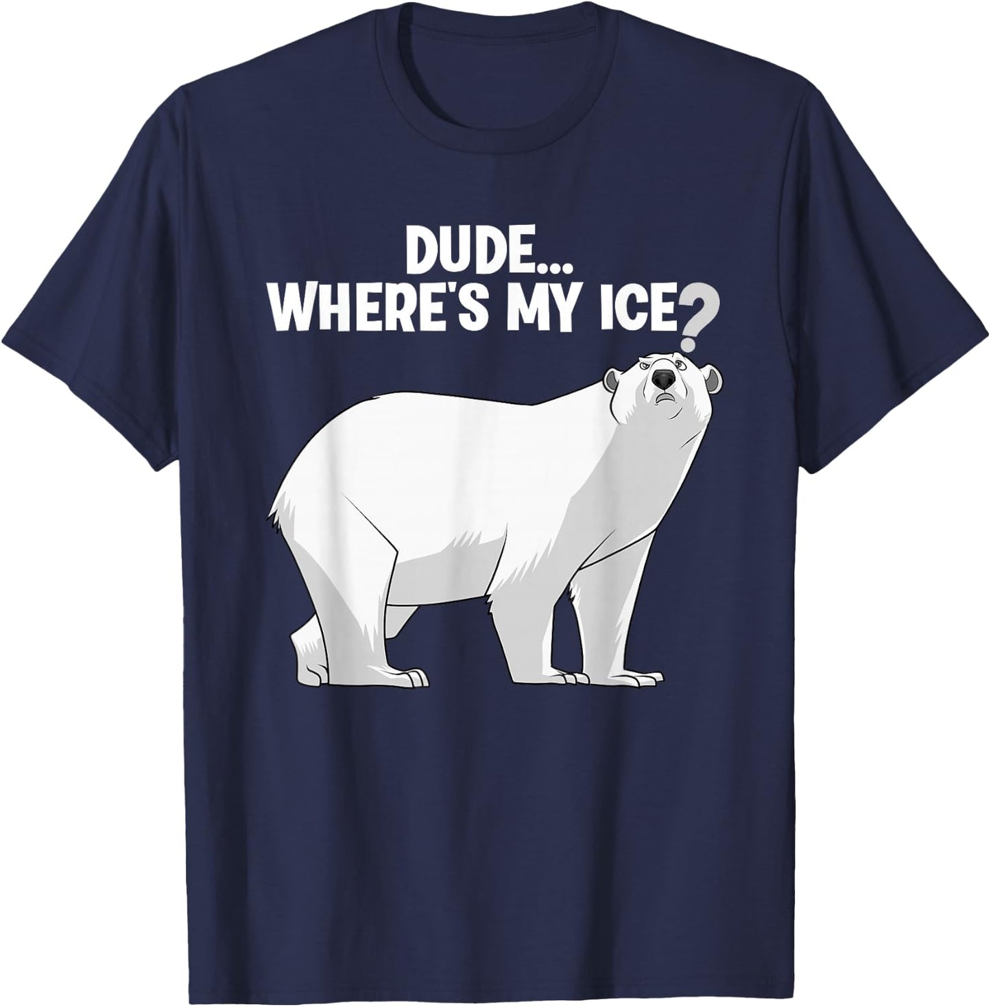 Best Polar Bear Design Boys Kids Polar Bear Lover T-Shirt - T-Shirt | Navy