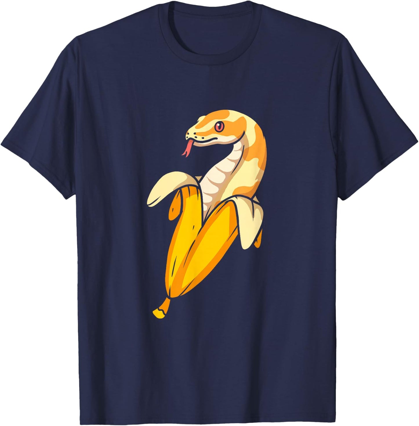 Ball Python Banana Reptile Snake Owner T-Shirt - T-Shirt | Navy
