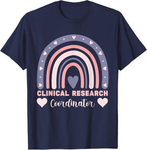 assistant clinical research coordinator Rainbow Appreciation T-Shirt - T-Shirt | Navy