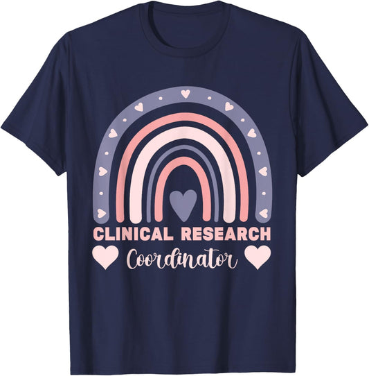 assistant clinical research coordinator Rainbow Appreciation T-Shirt - T-Shirt | Navy