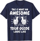 Awesome Tour Guide T-Shirt - T-Shirt | Navy