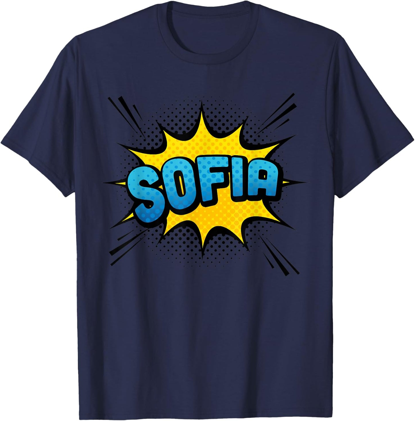 SOFIA - Girls Name Superhero Lover Style T-Shirt - T-Shirt | Navy