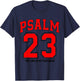 Psalm Groovy 23 Christian Game Day Season T-Shirt - T-Shirt | Navy