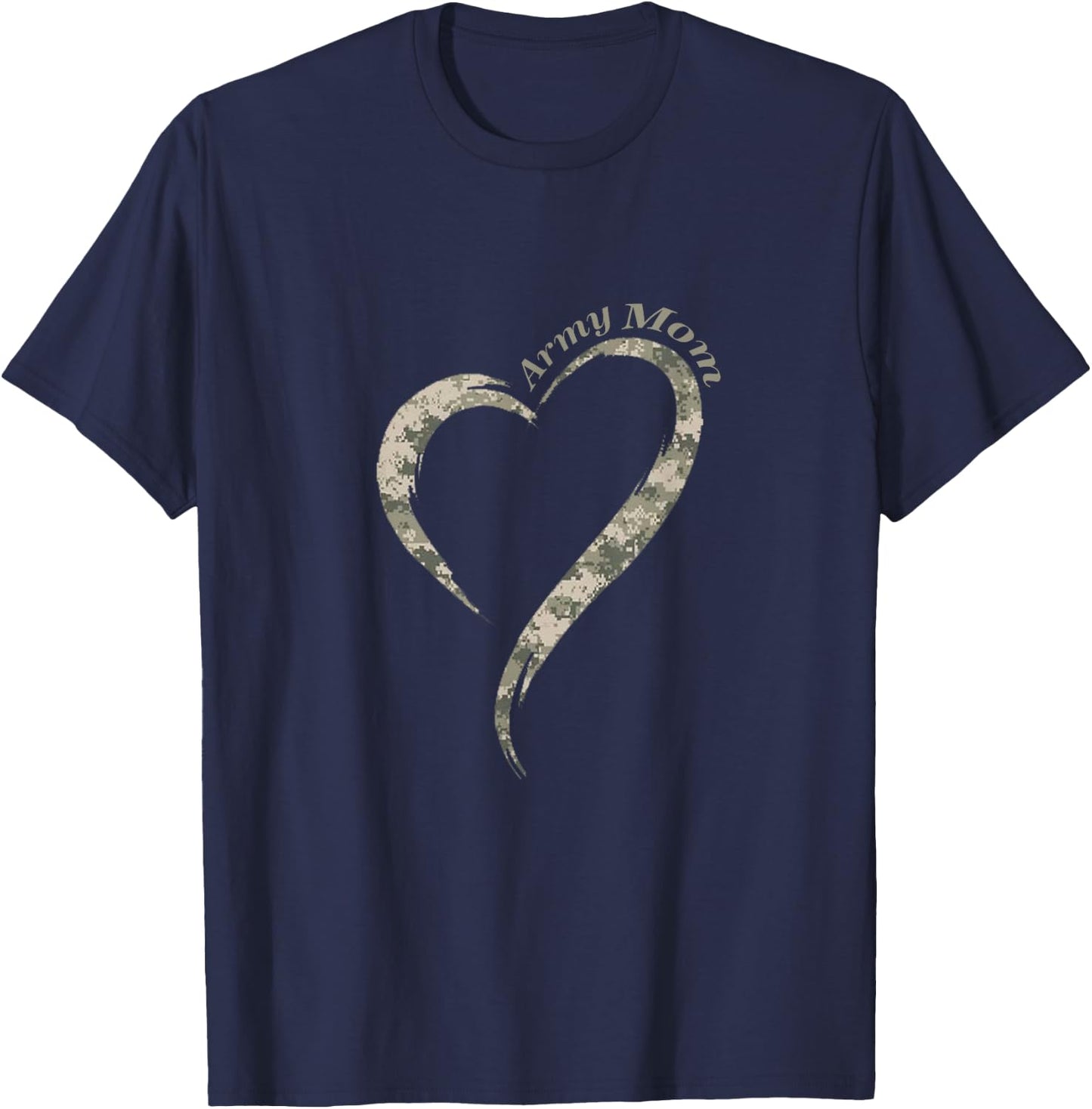 Proud Army Mom - Camouflage Shirt Army Mother T-Shirt - T-Shirt | Navy
