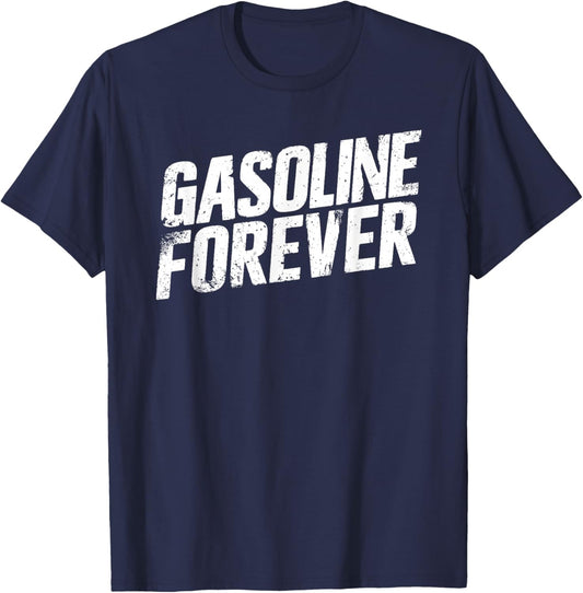 Funny Car - Gasoline Forever T-Shirt - T-Shirt | Navy