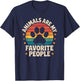Animals are My Favorite People, Vet Tech and Veterinarian T-Shirt - T-Shirt | Navy