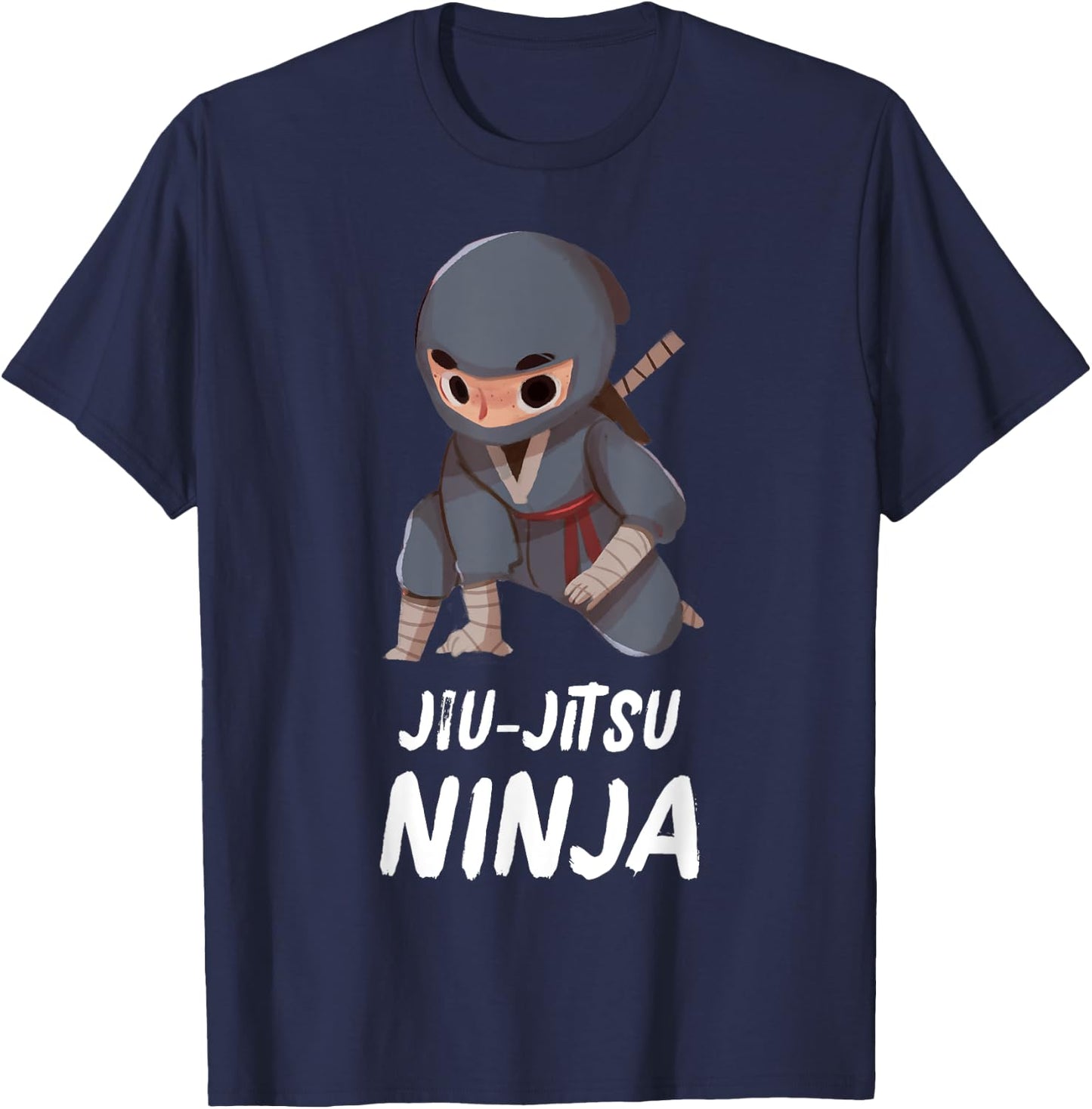 Jiu-Jitsu Ninja Boy Funny Martial Arts Sports T-Shirt - T-Shirt | Navy