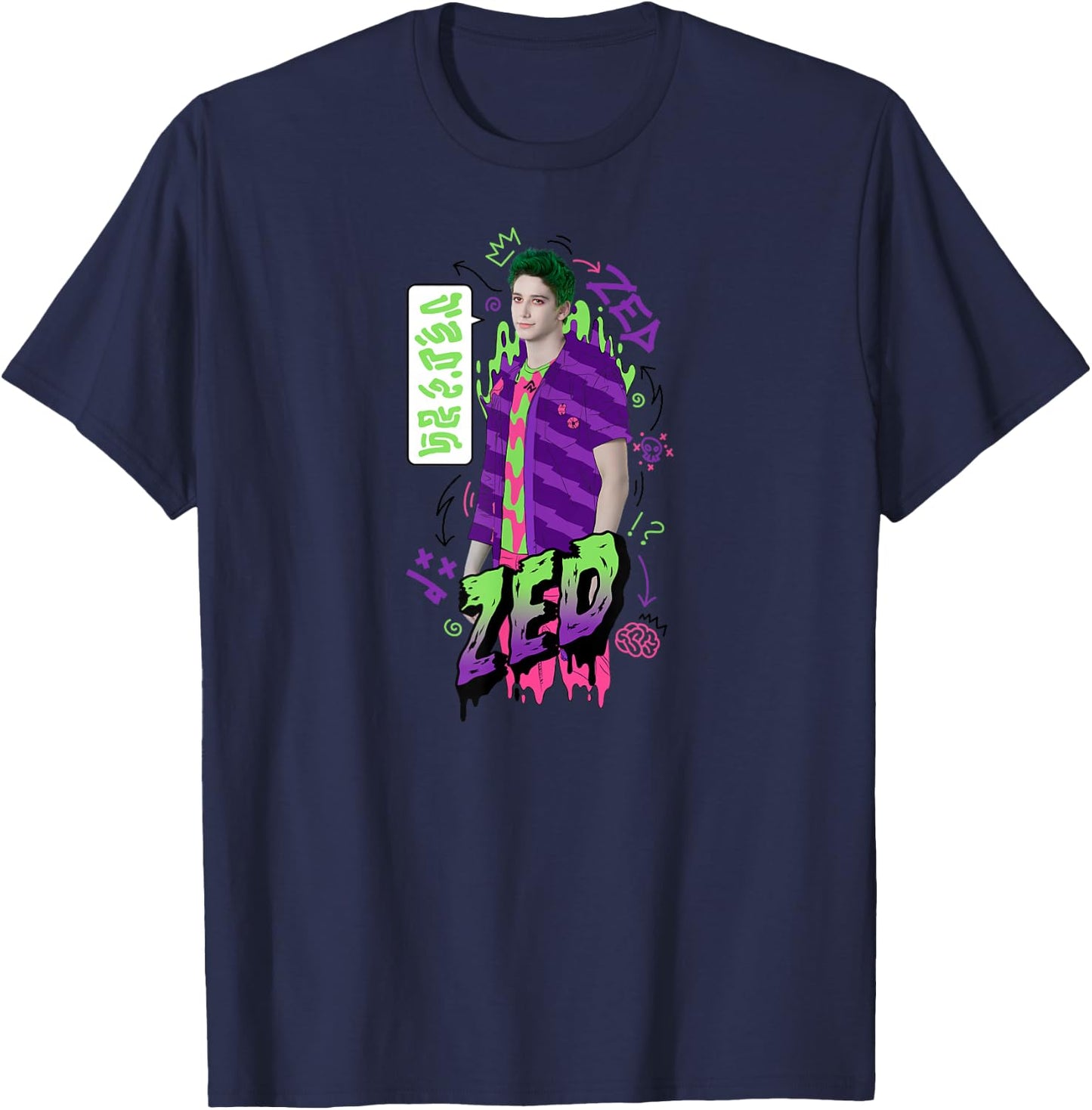 Zombies 2 - Zombie Zed T-Shirt - T-Shirt | Navy