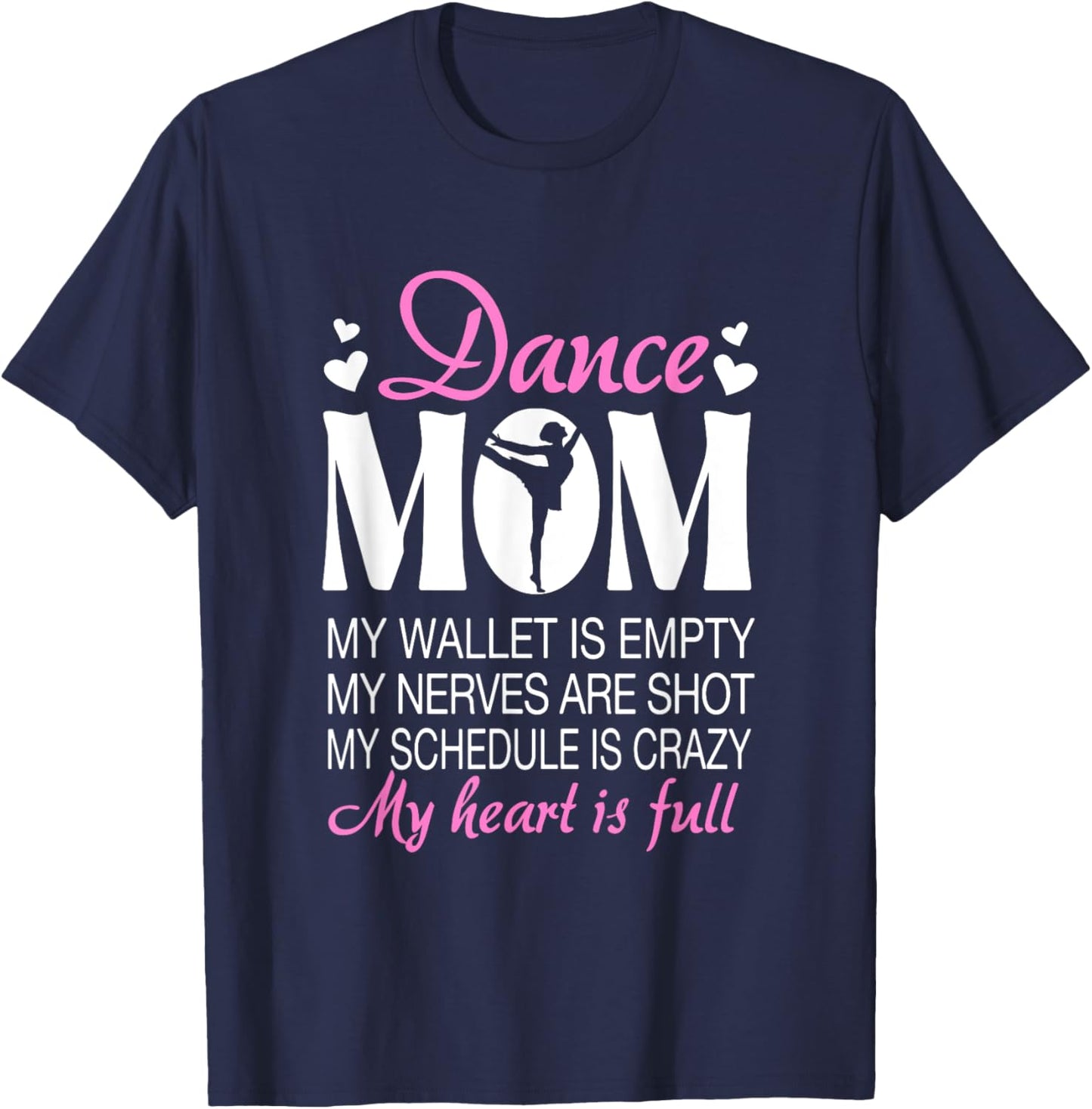 Retro Dance Mom Funny Dancing Mom Of A Dancer Mother's Day T-Shirt - T-Shirt | Navy