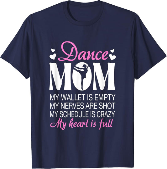 Retro Dance Mom Funny Dancing Mom Of A Dancer Mother's Day T-Shirt - T-Shirt | Navy