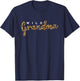 Leopard Print Wild Grandma Cute Cheetah Mother's Day Gift T-Shirt - T-Shirt | Navy