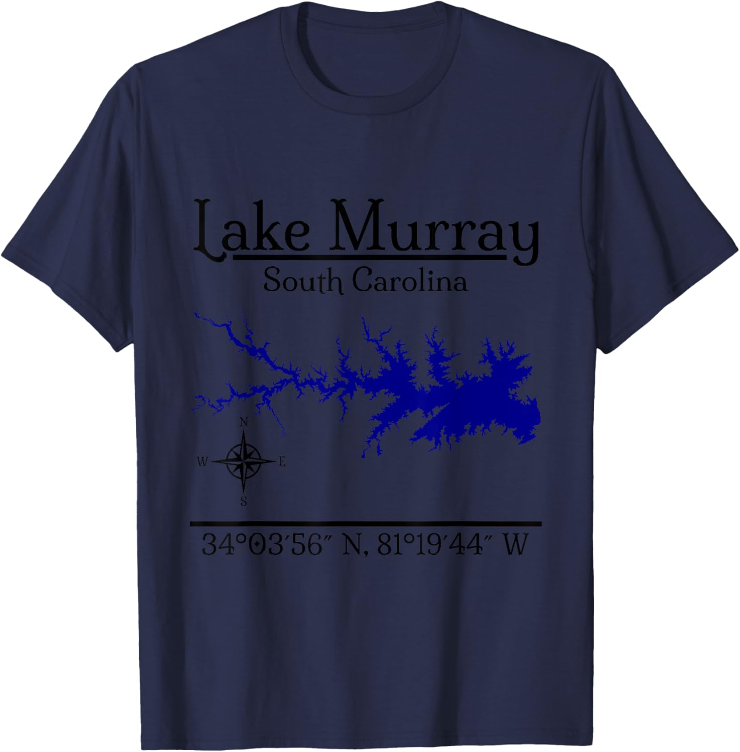 Lake Murray - South Carolina T-Shirt - T-Shirt | Navy