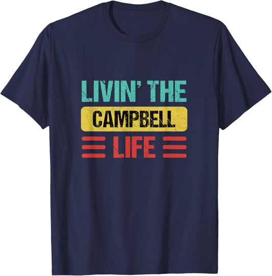 Campbell Name T-Shirt - T-Shirt | Navy