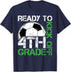 Ready To Kick Off 4TH Grade Kids Teacher First Day Of School T-Shirt - T-Shirt | Navy