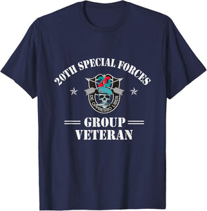 20th Special Forces Group Veteran 20th SFG 4th of July T-Shirt - T-Shirt | Navy