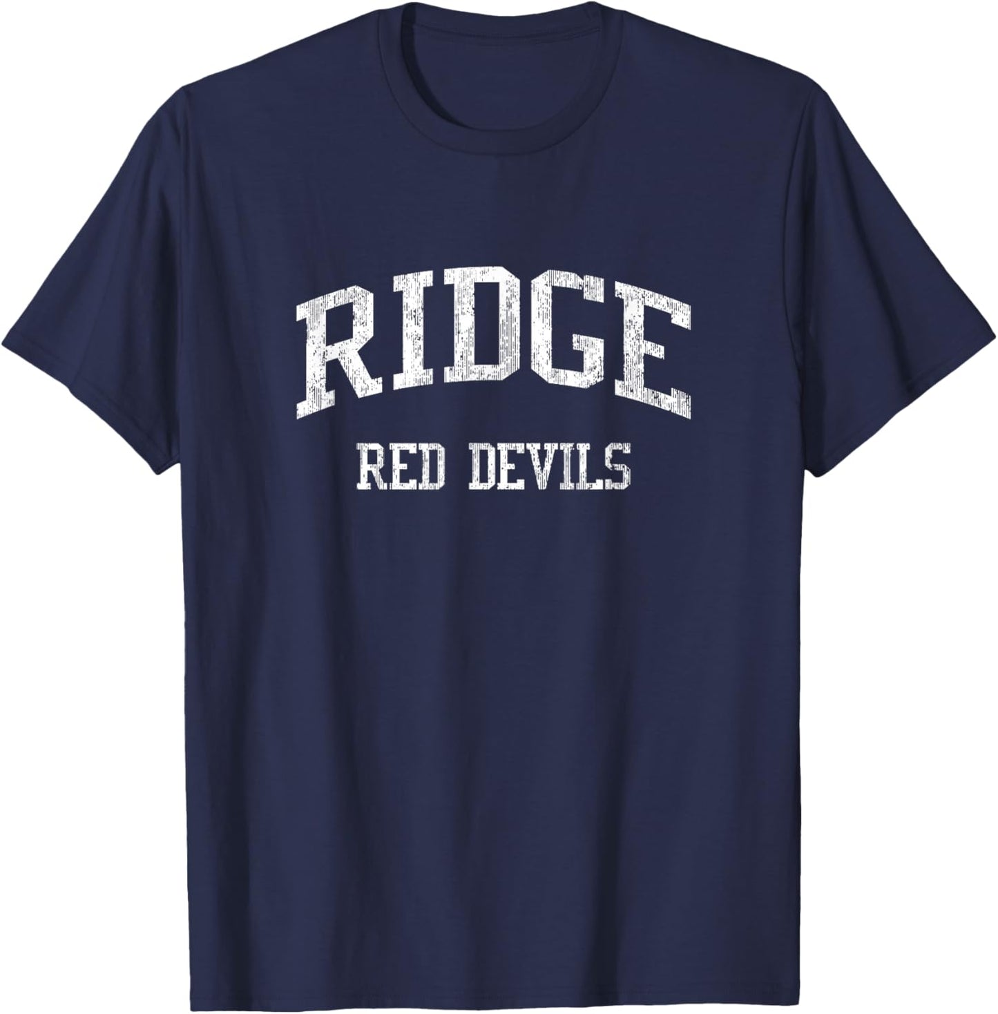 Ridge High School HS Basking Ridge NJ Vintage Sports T-Shirt - T-Shirt | Navy