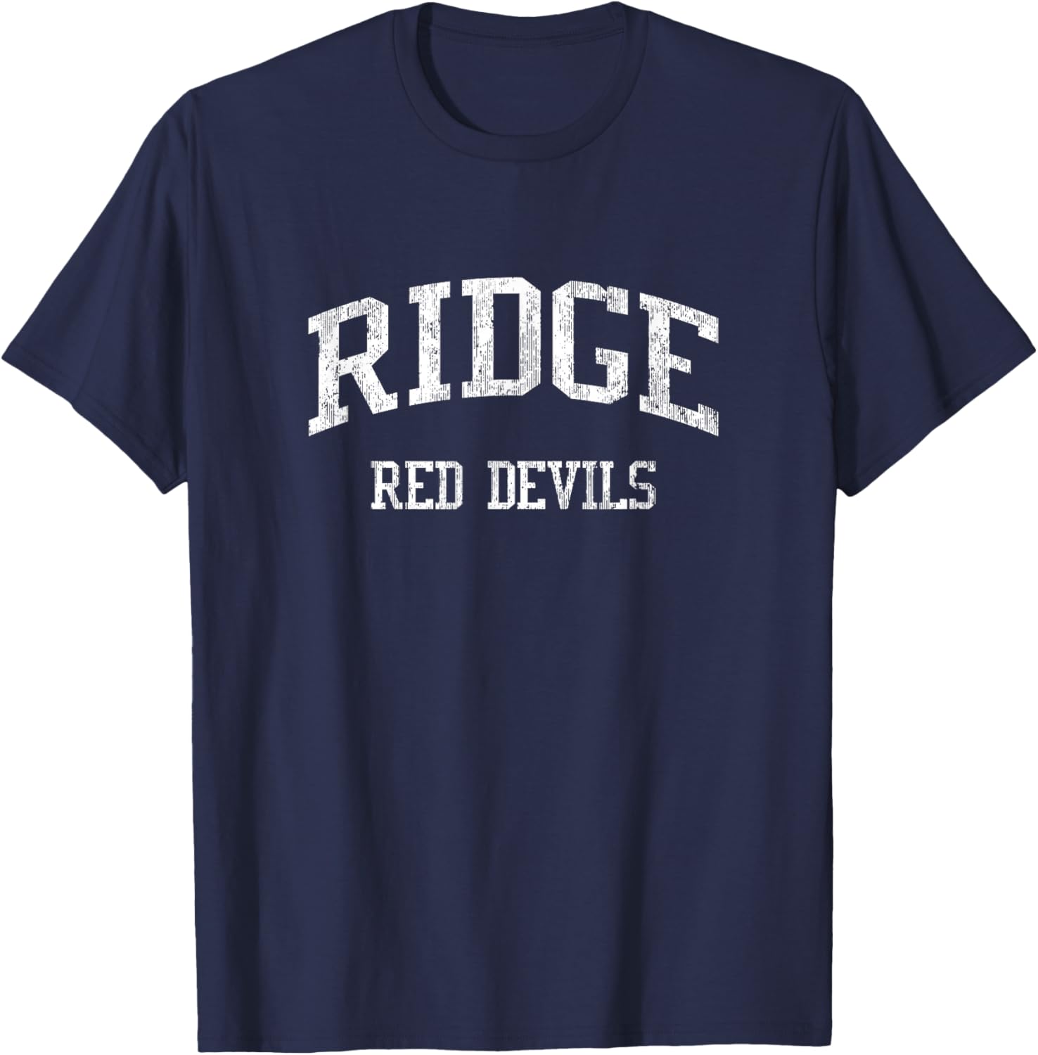 Ridge High School HS Basking Ridge NJ Vintage Sports T-Shirt - T-Shirt | Navy