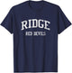 Ridge High School HS Basking Ridge NJ Vintage Sports T-Shirt - T-Shirt | Navy
