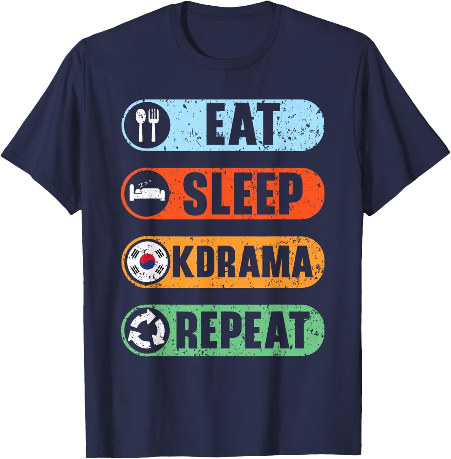 K Drama Oppa Korean Drama Finger Heart Saranghae K-Drama T-Shirt - T-Shirt | Navy