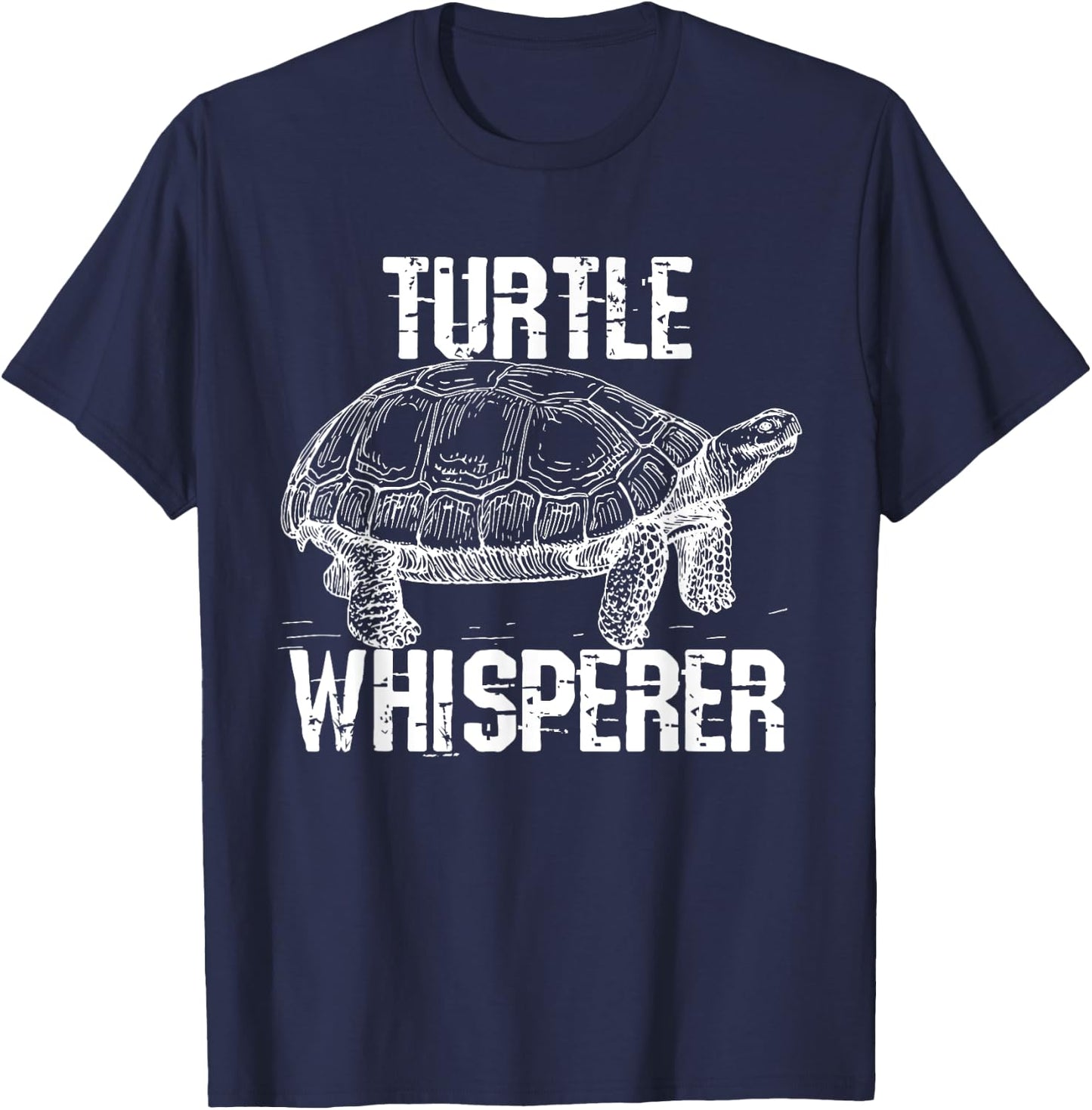 Turtle Whisperer Funny Pet Turtle T-Shirt - T-Shirt | Navy