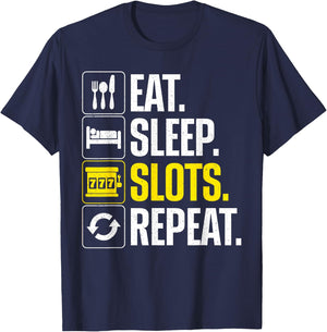 Slot Machine Art Women Gambling Casino Slot Machine T-Shirt - T-Shirt | Navy