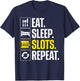 Slot Machine Art Women Gambling Casino Slot Machine T-Shirt - T-Shirt | Navy