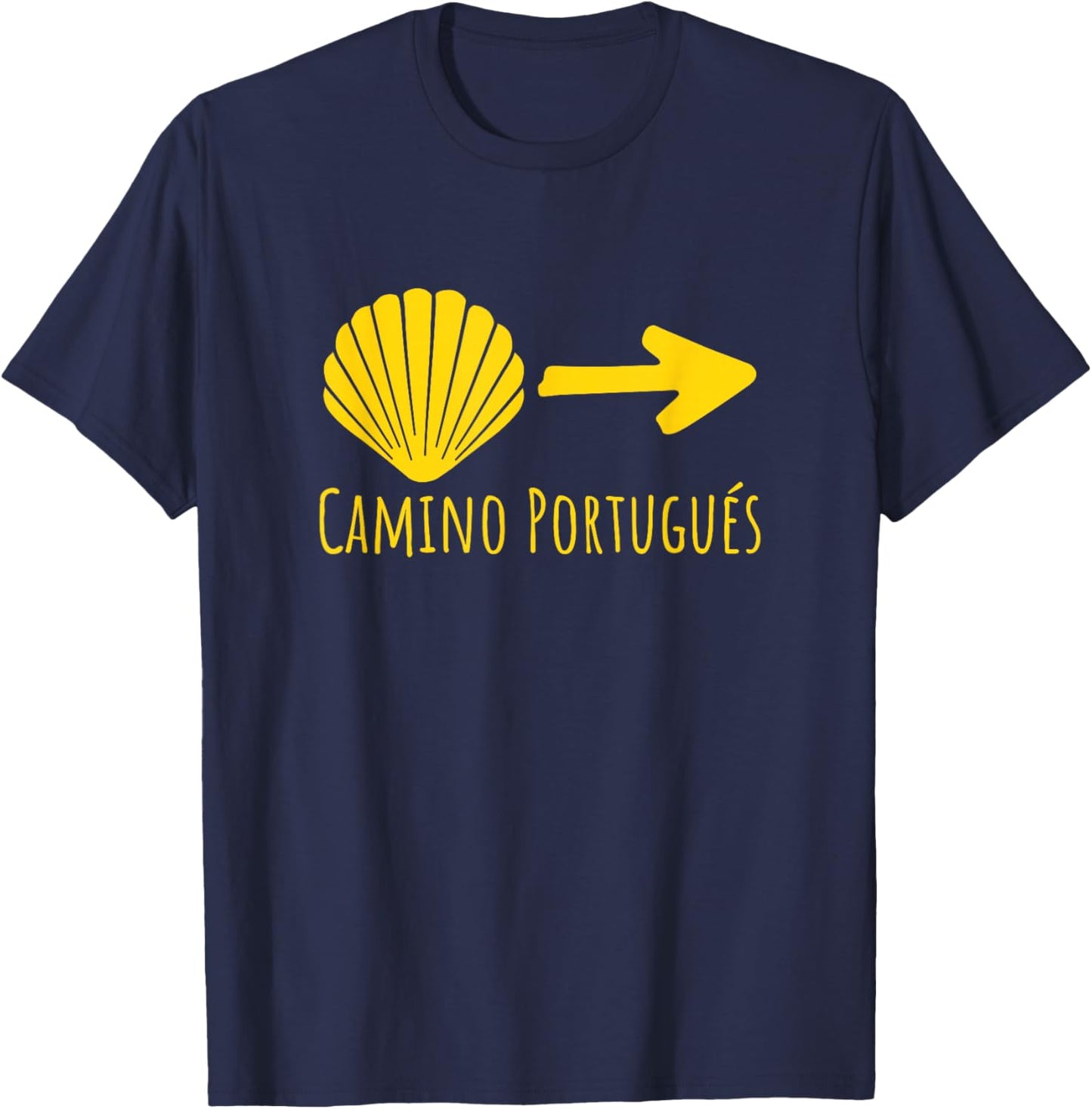 Buen Camino Portugues Portugal Way Tops, , Gear & Items T-Shirt - T-Shirt | Navy