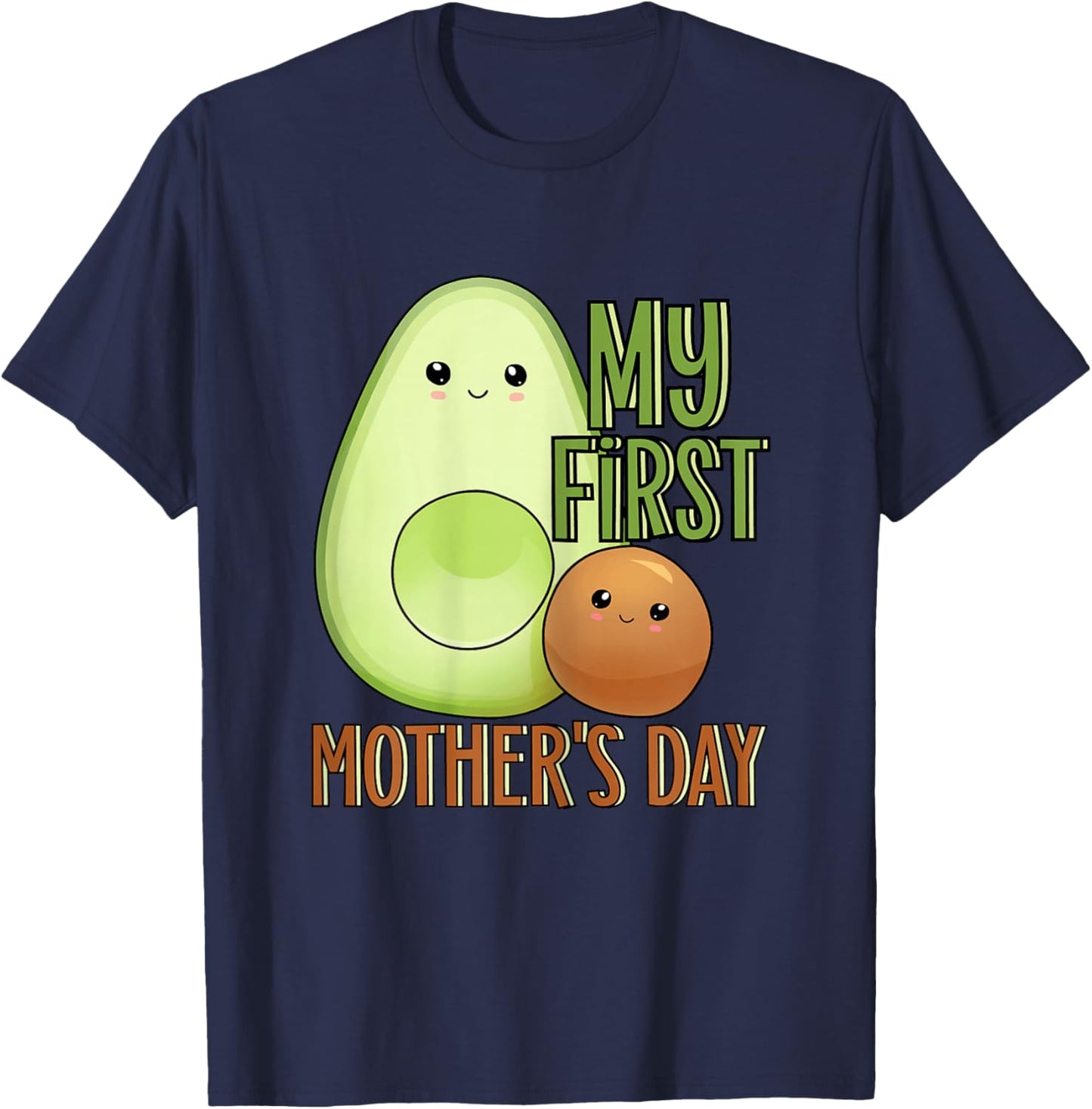 My First Mothers Day Shirt for Mom 1st Mothers Day T-Shirt - T-Shirt | Navy