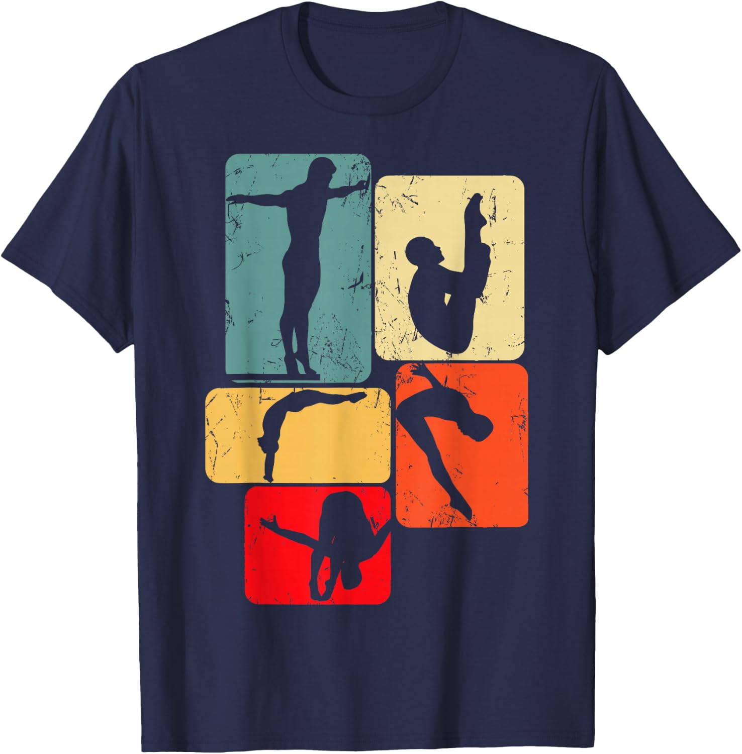 Springboard Diving Springboard Diver Platform Diving T-Shirt - T-Shirt | Navy