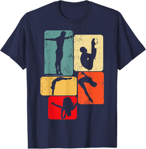 Springboard Diving Springboard Diver Platform Diving T-Shirt - T-Shirt | Navy