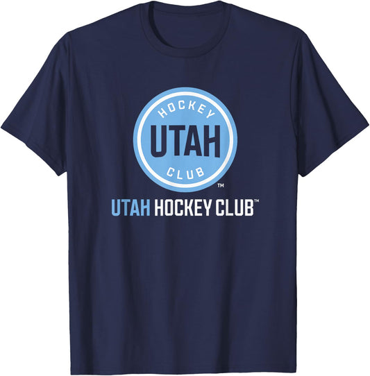 Utah Hockey Club Power Play Black Officially Licensed T-Shirt - T-Shirt | Navy