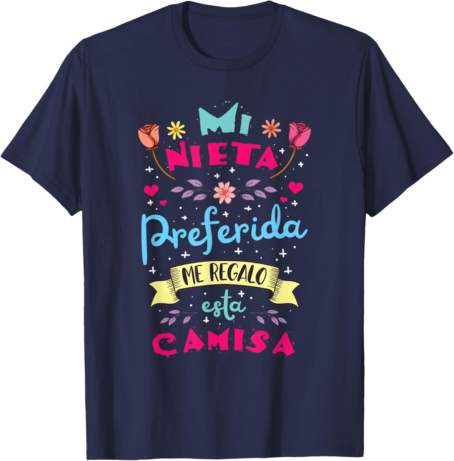 Mi Nieta Favorita regalo de cumpleanos para Abuela y Abuelo T-Shirt - T-Shirt | Navy