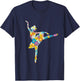 Colorful Flower Ballet Teacher Ballerina Choreographer Girl T-Shirt - T-Shirt | Navy