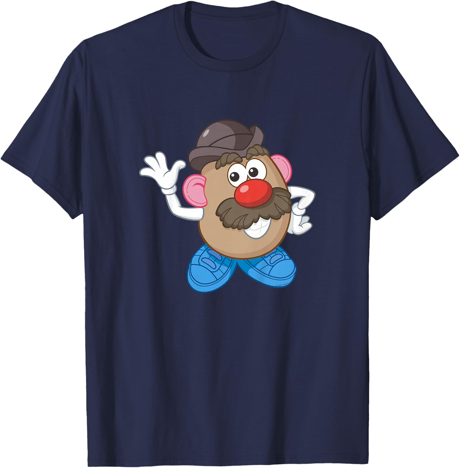 Mr. Potato Head Big Vintage Character Wave T-Shirt - T-Shirt | Navy