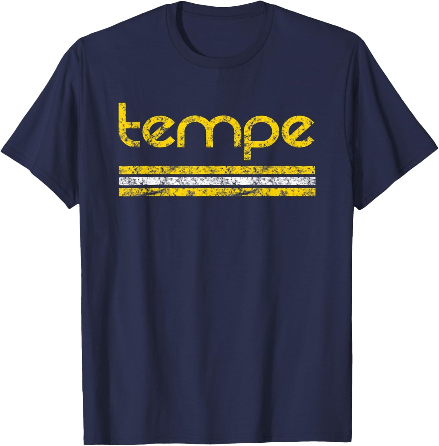 Tempe Arizona Retro T Shirt Vintage Weathered T-Shirt - T-Shirt | Navy