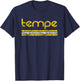 Tempe Arizona Retro T Shirt Vintage Weathered T-Shirt - T-Shirt | Navy