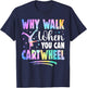 Cartwheel Gymnast Girl Tie Dye Gymnastic Girl Tumbling T-Shirt - T-Shirt | Navy