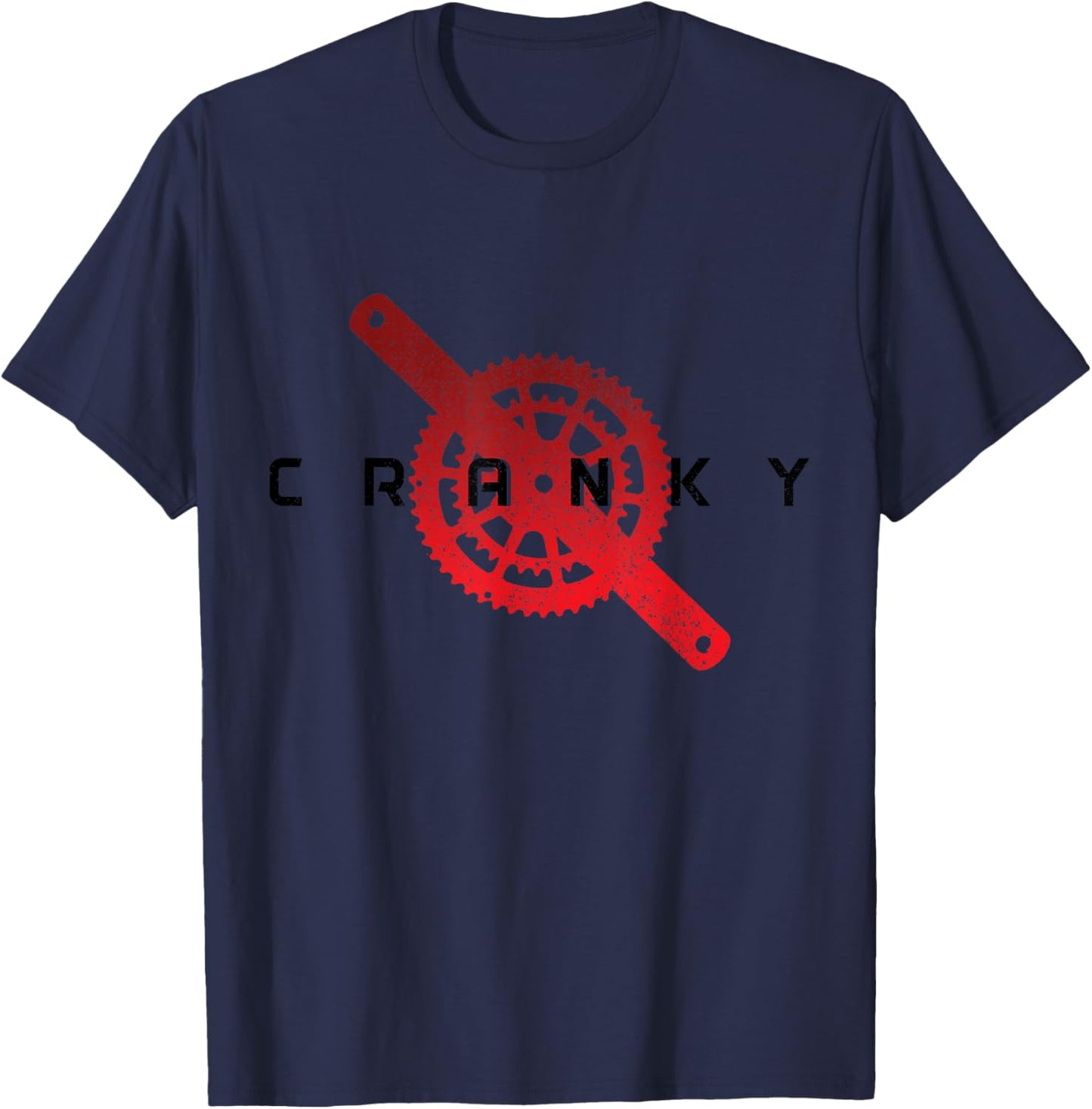 Cycling Cranky Mountain Bike Biker MTB Bicycle BMX Cyclist T-Shirt - T-Shirt | Navy
