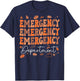 Emergency Department Thanksgiving ED Nurse ER Nurses On Back T-Shirt - T-Shirt | Navy