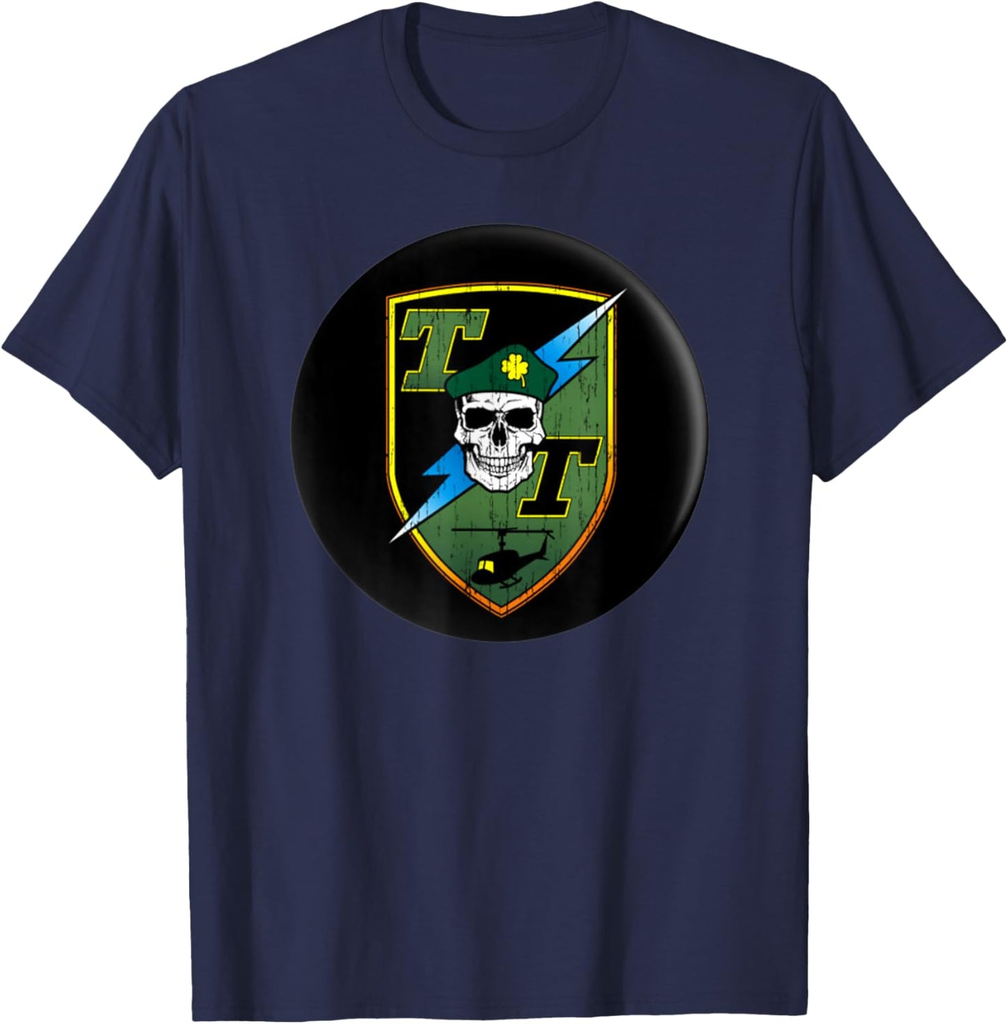 Tropic Thunder Movie, Tropic Badge, Funny Movie T-Shirt - T-Shirt | Navy